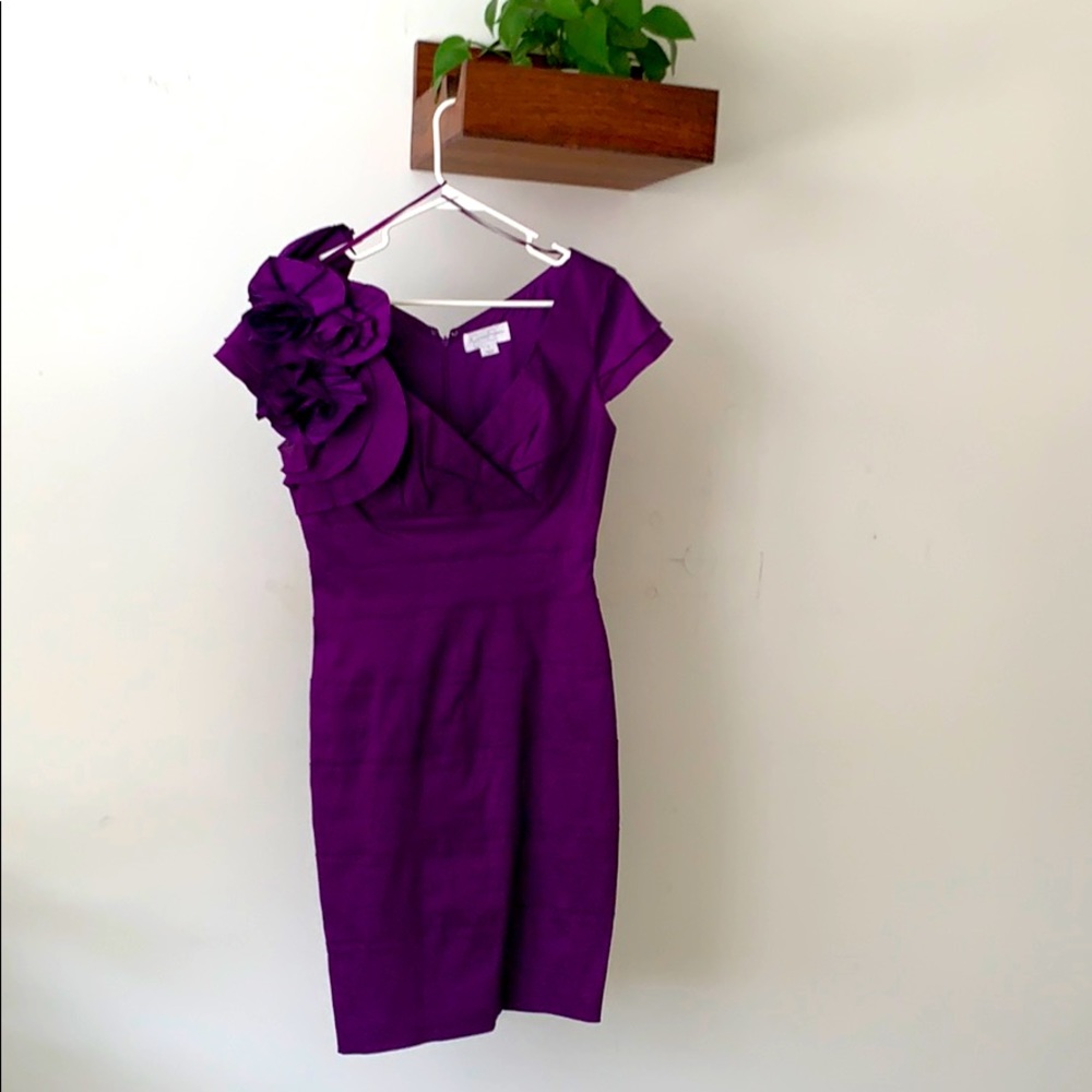 Purple Sheath Dress